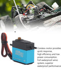Heavy Duty 35Kg Coreless Digital Servo With Badass Torque And Smooth As Butter Handling Full Metal Gears Waterproof Build Pro Grade Precision Control Two Pack Fast Response Kit mounted on RC car chassis.