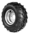 16x8-7 Go Kart Wheel Set With Silver Hubs For Go Kart ATV UTV Quad 110cc 3 Bolt Pattern Left And Right Wheels Set Of 2 Ready To Install No Fuss For Racing And Fun
