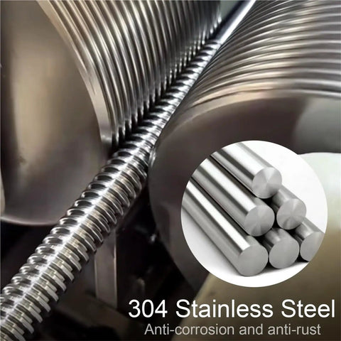 Durable 304 Stainless Steel Fully Threaded Rod Hardware Kit With Hex Nuts And Flat Washers For DIY Clamps And Hangers Three Piece Set M5x35 Fasteners