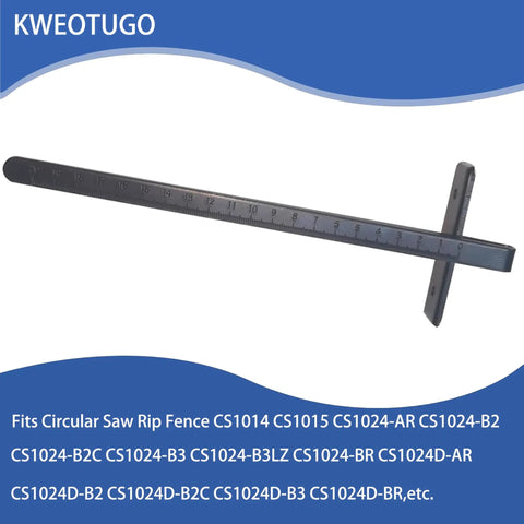 Boss Level Steel Rip Fence Guide For Circular Saws, Plug N Play Precision Edge Control Rail Replacement Part 164095 8, steel, 18-inch length.