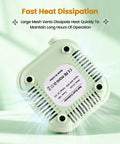 Bottom view of Pocket Sized Nail Dust Collector With 6000 RPM Powerful Suction For Home And Salon showing vents