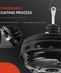 Vacuum Brake Booster For Jeep Wrangler JK 2012 2018, black electrophoretic coating, showcasing connectors and diaphragm detail.