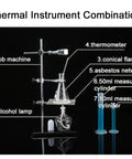 Solid Gear 86 Piece High School Physics Lab Kit Bundle For Optics Electromagnetism Mechanics And Thermal Science Exploration With Pressure Gauge And Electromagnet Experimenter Tools including hob machine, alcohol lamp, and conical flask.