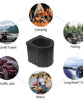 Elongated Portable Toilet For Camping And Travel Home Like Comfort Sturdy Camp Commode uses including camping and road trips