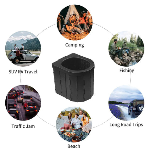 Elongated Portable Toilet For Camping And Travel Home Like Comfort Sturdy Camp Commode uses including camping and road trips