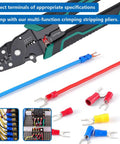 245 Pcs Fork Spade Wire Connectors Kit For 22-16 16-14 12-10 AWG M4 U Type Crimp Terminals Tinned Red Blue Yellow Color Set