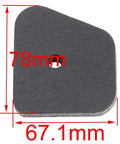 FS90R Air Filter Tune Up Kit For STIHL String Trimmers shown with dimensions 78mm by 67.1mm, black foam material.