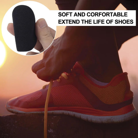 Runner tying shoe with insert, Self Adhesive Shoe Repair Patches Kit For Holes In Sneakers And Leather Shoes, sunset background