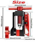 All In One Hydraulic Hose Repair Kit With Aluminum Cutter, Needle Driver, And 8 Brass Olives dimensions display