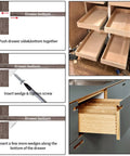 Installation guide for 120 Pcs Drawer Bottom Support Brackets With Screws Plastic Drawer Wedges And Corner Brackets Repair Kit