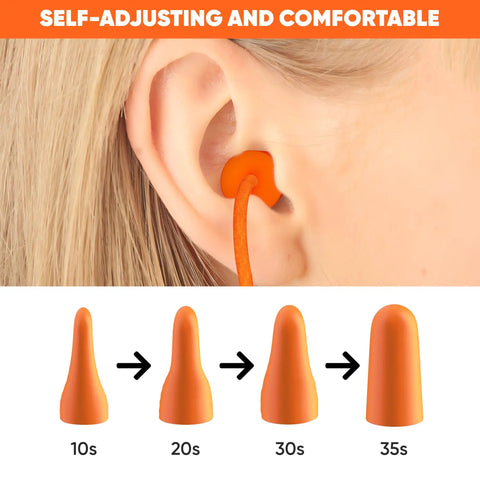 Top Shelf Foam Corded Ear Plugs 100 Pair Bulk Pack Delivers 32Db Blockout Power To Muffle Loud Jobsite Clamor And Snoring While Guarding Your Ears During Shooting Or Lawn Mowing So You Can Chill Out Or Catch Zzzs Tonite