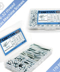No Hassle Heavy Duty Hardware Box Packing Beefy Thread Size Six Thirty Two Machine Screws And Zinc Coated Carbon Steel Phillips Pan Head Bolts.