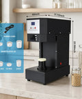 Heavy Duty Commercial Can Sealer With Three Adapters For Aluminum And Pet Cans Boasting A Tough Two Hundred Fifty Watt Motor, 10in x 17.72in x 23.58in.