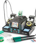 2 In 1 Digital Soldering Iron Kit With Precision Soldering Station Dual C210 And C245 Tips Auto Calibration Adaptive Display