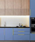 Modern kitchen with 15 Pack Gold Finger Edge Cabinet Pulls With 256mm Hole Center 10 Inch And 300mm Length 11.81 Inch zinc handles