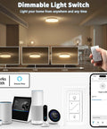 Smooth Wireless Dimmer Light Switch And Smart Receiver That Hooks Up Easy With Alexa For Quick Voice Control and remote adjustments in home settings.