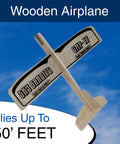 Balsa Wood Airplane Glider Kit Pack Of 6 For Kids, DIY Model Planes, shown flying against blue sky background.