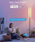 Smart RGB LED Floor Lamp For Living Room And Bedroom, 69 Inch Tall Modern Standing Lamp With Remote And WiFi App Control