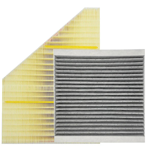 All In One Cabin And Engine Air Filter Set Fits 2017 Through 2025 Traverse Blazer Acadia Enclave XT5 XT6 Replacement Filters For Chevy GMC Buick Cadillac Models shown