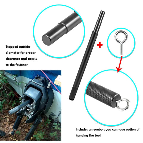 All In One Gimbal Bearing Installer Kit With Puller Remover And Engine Alignment Tools For Mercruiser Alpha Alpha 1 MR Bravo Volvo OMC Cobra And Yamaha Sterndrive 89 92 Easy Install And Precise Alignment Pro showing various components and installation view
