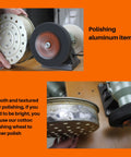 6 Inch Nylon Fiber Buffing Wheel 5P Hardness For Bench Grinder Polishing Copper Aluminum And Metal Like A Pro 180 Grit
