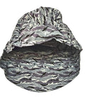 Top Shelf Single Pack Pure Cotton Welding Cap With Breathable Mesh Liner Insert Sweat Absorbing Inner Hood For Welders Heavy Duty Grey Comfortable Machine Washable One Size Fits Most Professional Welding Gear Headwear showing interior mesh lining for ventilation.