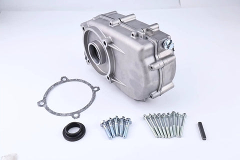 2 To 1 Reduction Gearbox With Wet Clutch ASU000631-B For Honda GX270 GX390 Engines, 25mm Shaft, Includes Bolts And Parallel Key, silver gearbox with gasket and bolts
