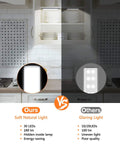 Comparison of Ultra Thin 30 LED Under Cabinet Lighting With Motion Sensor, Wireless Rechargeable Kit versus standard light in kitchen.