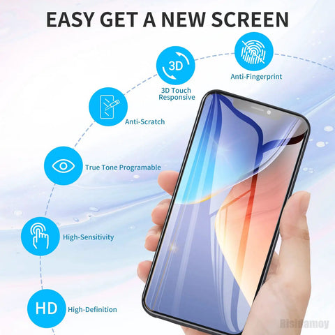 IPhone 11 6.1 Inch Screen Replacement DIY Kit With Earpiece And Sensor Full Assembly 3D Touch LCD Digitizer in hand