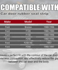 Compatibility chart for Weather Stripping And Door Seal Kit For Ford Bronco And F Series Trucks F100 F150 F250 F350 1980 1997.