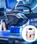 Durable Aluminum Shaft Coupler 6mm to 8mm Flexible Spider Coupler L25mm x D20mm for 3D Printers and CNC Routers, easy install