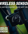 Velo Wireless Bike Computer With Real Time Speed And Pace Arrow, Max And Average Speeds, Total And Trip Distances, Elapsed Time, Calorie Burn, Clock, And Manual Odometer Setting For Easy Battery Swaps, Sleek Black wireless sensor.