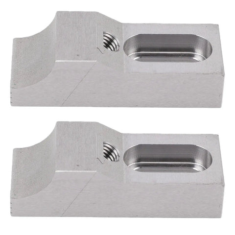 Heavy Duty Side Clamp Vise 2 Pack Made From Super Tough S136H Die Steel for CNC milling, showing smooth dovetail groove and robust construction.