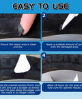 Step-by-step tire repair with Rubber Cement Glue For Car And Motorcycle Sidewalls DIY Friendly Bonding Waterproof Tire Repair Adhesive