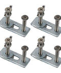 T Track Hold Down Clamps M6 Set For CNC Router 3018 Pro And Milling Jigs, aluminum clamps shown in 4-piece kit