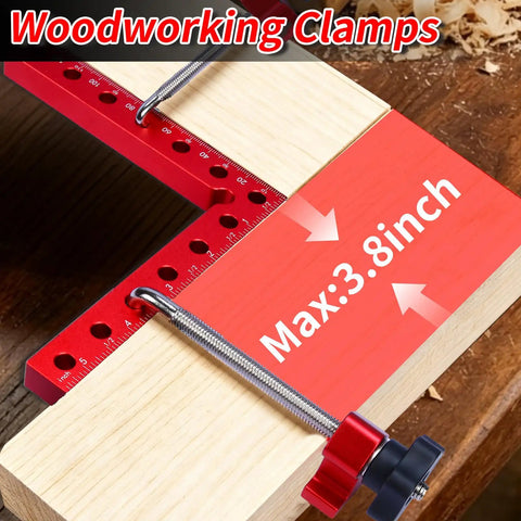8-Piece Corner Clamps for Woodworking Precision CNC Aluminum 90 Degree Kit with adjustable blocks clamping wood