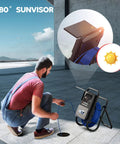Real Deal Heavy Duty Pipeline Inspection Camera With 7 Inch Clear Screen and Rugged Drain Sewer Borescope in use for inspection.