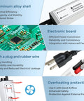 Rugged 12V 30W LED Power Supply With IP67 Waterproof Rating Outdoor Ready LED Driver Transformer From 110V AC To 12V DC, showing components.