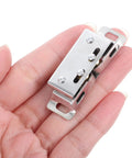 Close-up of Stainless Steel Ball Door Catch Set 10 Pairs Ball Bearing Latch With Noise Reduction And No Fuss Easy Installation.