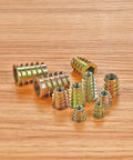 265 Piece Zinc Alloy Screw Nut Inserts Set For Wood Furniture 12 Sizes With Hex Socket Drive Pro Grade Metal Fasteners