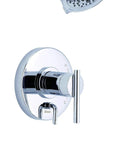Parma Tub and Shower Trim Kit With Treysta Cartridge, Chrome Finish, Air Injection Technology For A Steady Gentle 1.75 GPM Flow At 80 PSI