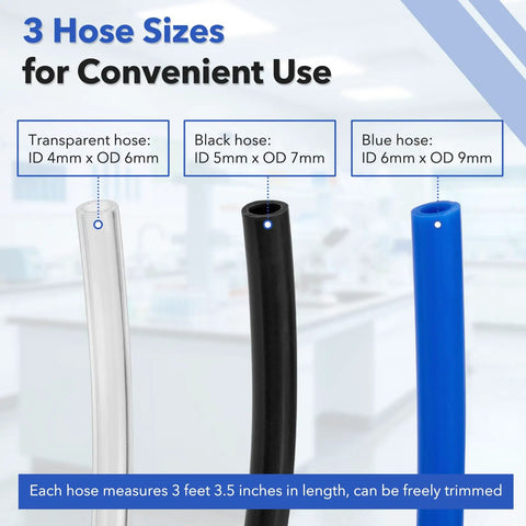 Dead Simple Oilless Lab Vacuum Pump 110V Pulls 16 To 18 Liters Per Minute Via Its Switch and Hose Sizes for Convenient Use