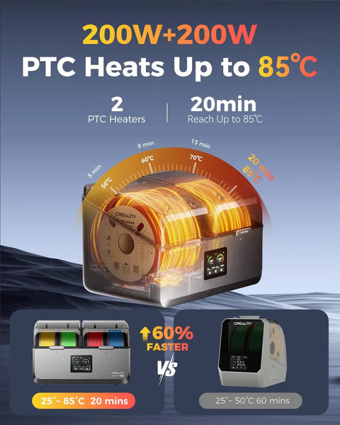 Top Tier 3D Printer Filament Dryer Box Keeps Your Spools Bone Dry And Print Ready For Crispy Clean Layers With Steady Heat Output And Snug Airtight Storage Build For Filament Rolls