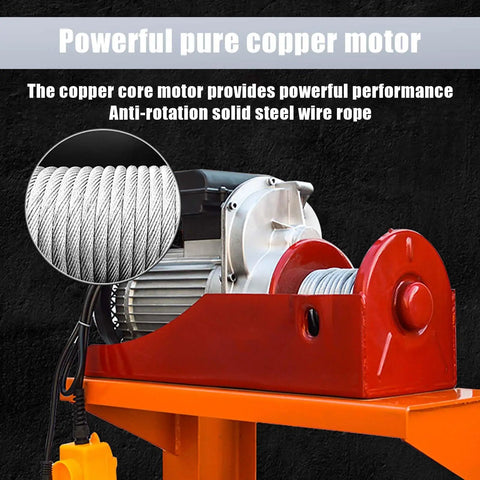 Powerful pure copper motor of Heavy Duty Electric Pallet Stacker With Adjustable Forks for efficient lifting and loading.