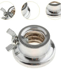 Spinlock Dumbbell Bar Nut Collar 2.6 cm Inner Diameter Fits 2.5 cm Bars Cast Iron And Steel Screw Clamp, close-up view