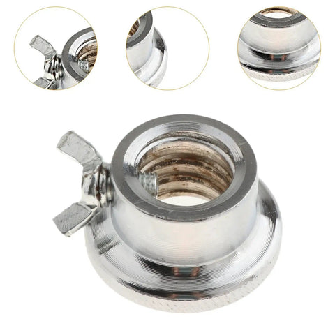 Spinlock Dumbbell Bar Nut Collar 2.6 cm Inner Diameter Fits 2.5 cm Bars Cast Iron And Steel Screw Clamp, close-up view