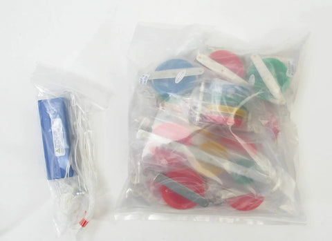 Physics Classroom Pulley Kit With String And Weights And Color Coded Pulleys From Single To Tandem Configurations for Grades 8-12