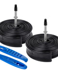 2 Pack 700C Bike Inner Tubes 18C 23C 25C With FV48mm Presta Valve 18-622 23-622 25-622 Compatible With 700x18C 700x23C 700x25C