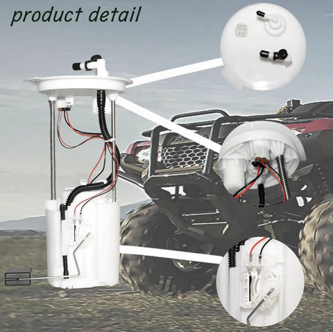 Honda Fuel Pump Assembly 16700-HR3-A21 for TRX420 TRX500 TRX520 detailed product view with installation components
