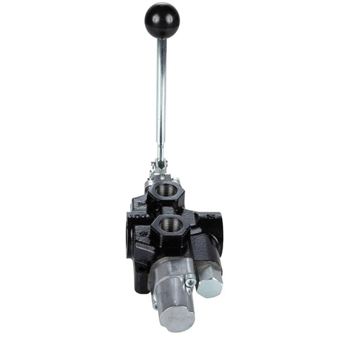 18 GPM Hydraulic Log Splitter Valve With Auto Return Detent And Relief Control Lever, 3000 PSI, Beefy Heavy Duty Metal Build